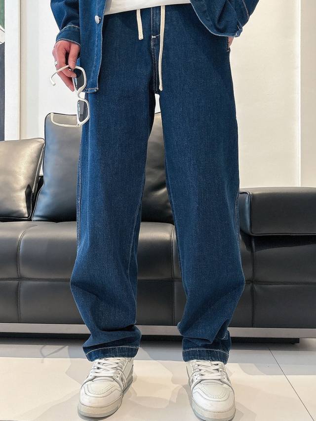 Jacket and pants 280 S6818: 2570 new autumn and winter casual loose straight jea