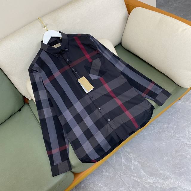 S. M. L. Xl, Xxl. This B-brand men's blended stretch cotton long-sleeved shirt f