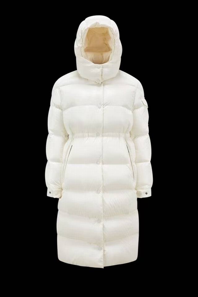 Mid-length women's down jacket Maya white official website picture ~ Jxts