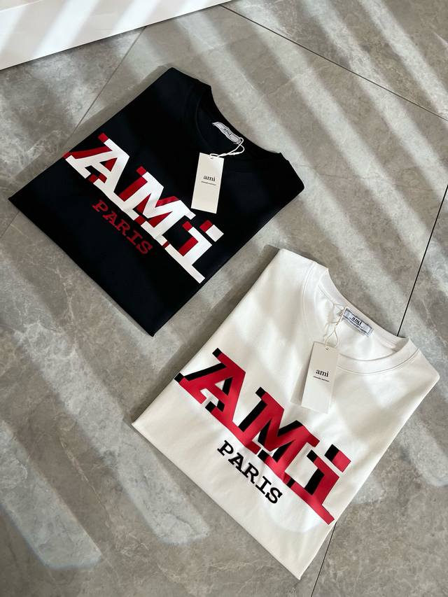 Ami's new 2025 Spring/Summer unisex short-sleeved T-shirts, the latest and exclu