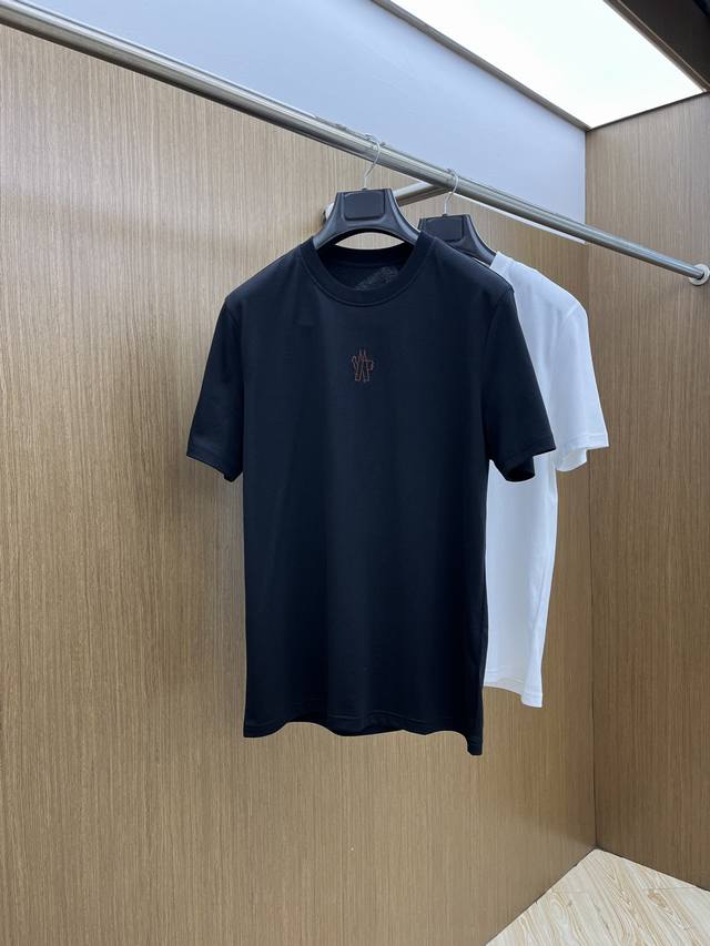 New arrival, Mon Ss official website, new logo-detailed cotton T-shirt. Made of