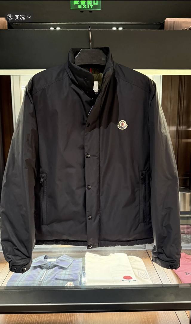 Moncler Epine short stand collar down jacket. Counter real shot reference.Fjx