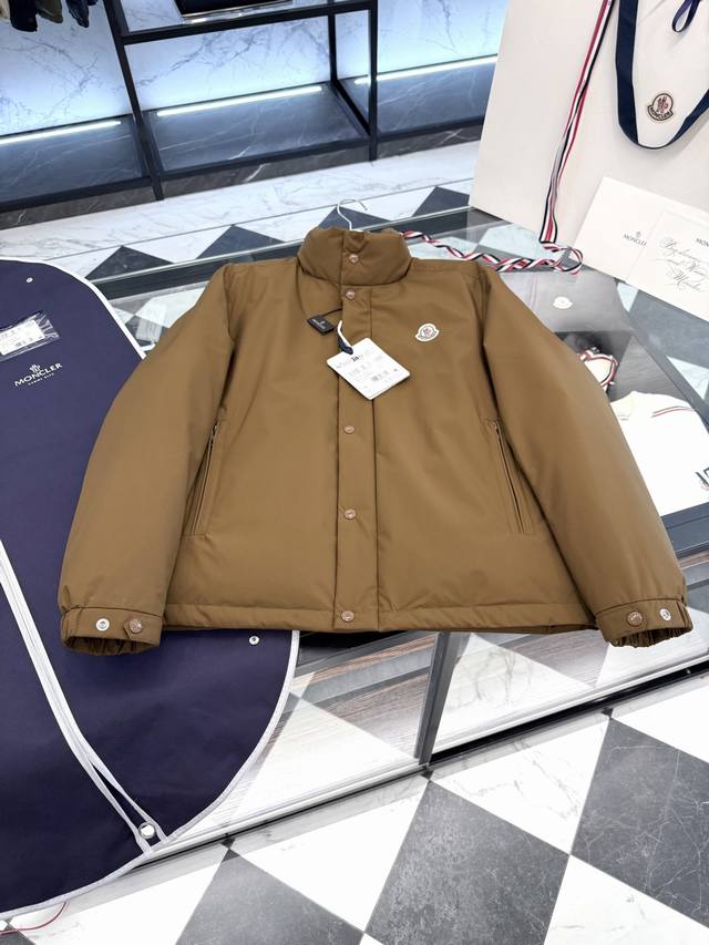 Moncler Epine short stand-up collar down jacket. Premium goose down filling. Mor