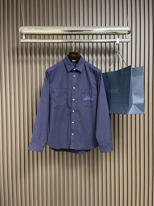 Top and Shorts This new Dior 2025Ss long-sleeved shirt, jacket, and shorts set