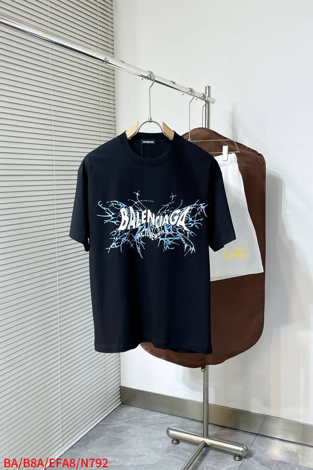 N792 Ba Balenciaga's 2025 Spring/Summer new release, the latest short-sleeved, c