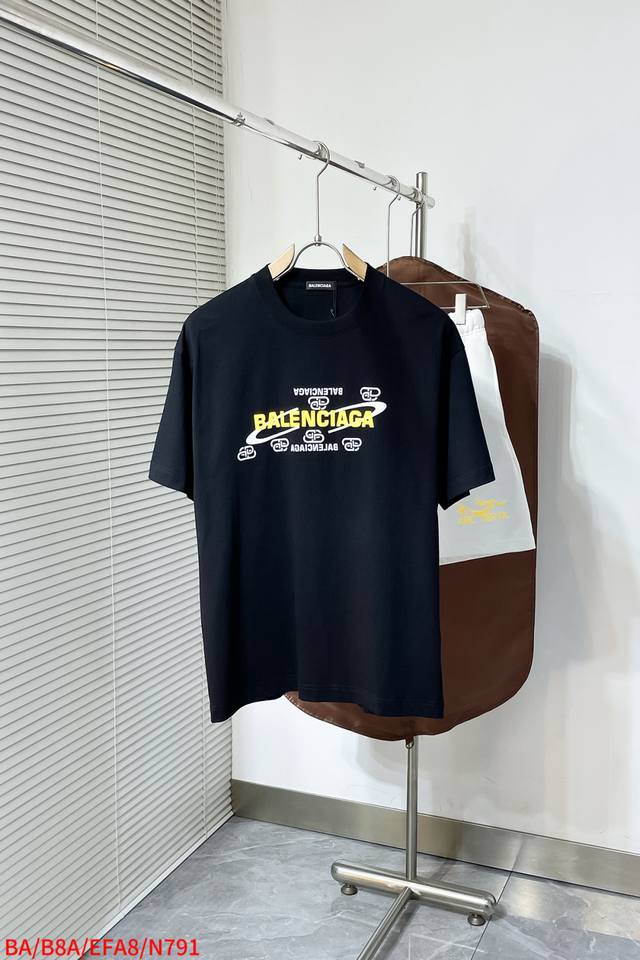 N791 Ba Balenciaga's 2025 Spring/Summer new release, the latest short-sleeved, c