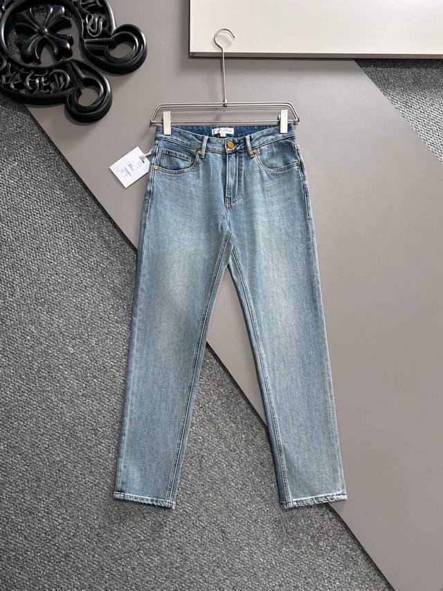 Dior 2025Ss autumn and winter new slim-fit jeans with perfect washing process,