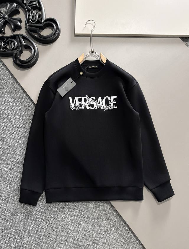 Versace's latest 2025 space cotton sweatshirt, exclusively available! Original