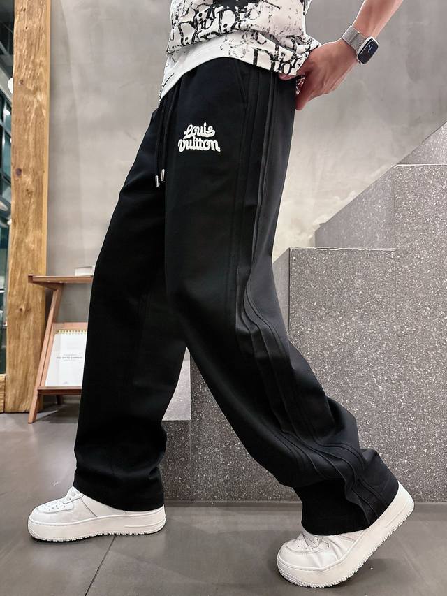 Lv2025 new summer cupro-ammonia silk modal air layer casual sweatpants, featurin