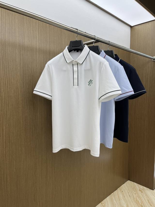 New Lv 2540 Spring/Summer men's short-sleeved polo shirt, featuring the brand's