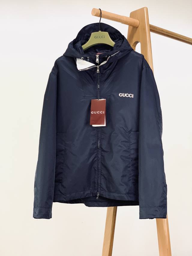 Gucci's twill nylon hooded jacket is a new arrival from the Gucci 2025 Early Fal