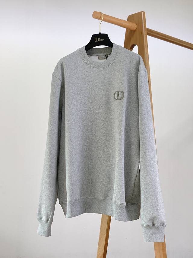 Dior Homme Dior Homme Dior Homme Cd Embroidered Pullover Sweatshirt . This gray