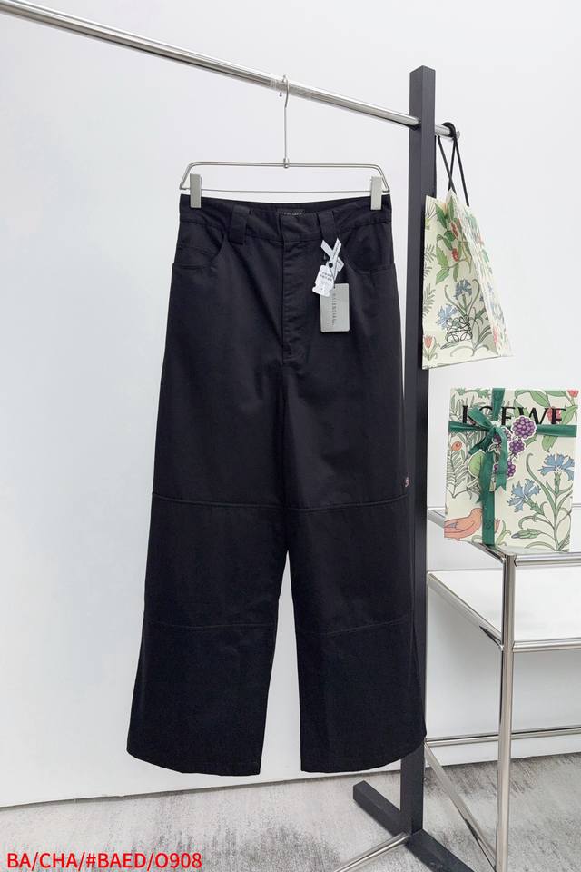 O908 Ba Balenciaga 25Ss cotton twill overalls 9000 purchased, developed and cust