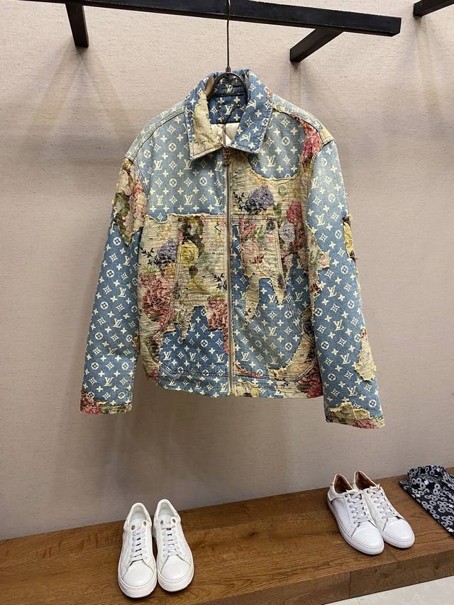 LV Vintage Rose Floral Appliqu