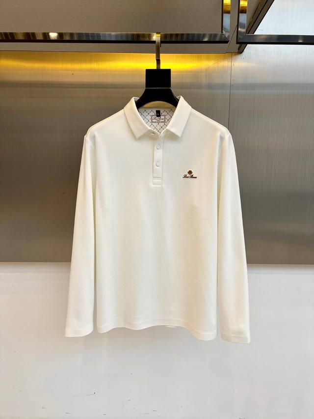 Loro piana-Lp, Autumn/Winter 25 Premium Long-Sleeved Polo Collection. Classic Em