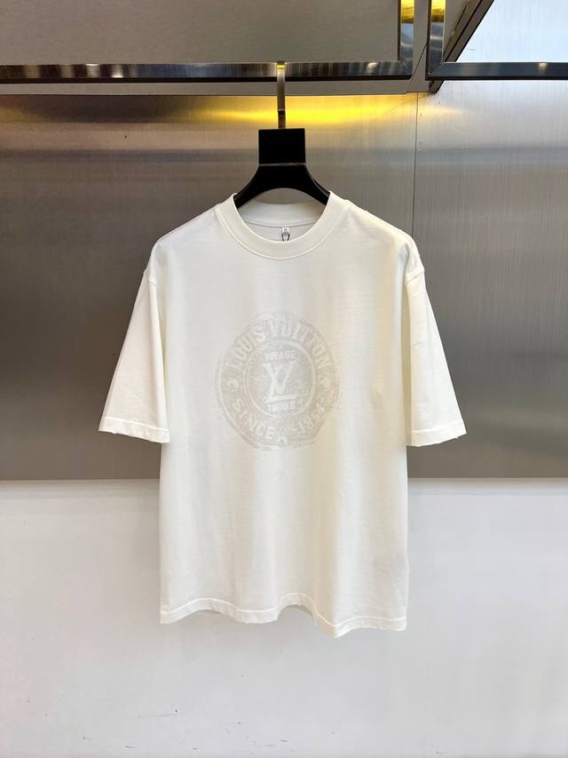 LV Vuitton, high-quality, new Fall/Winter 2025 classic logo drop-shoulder short-