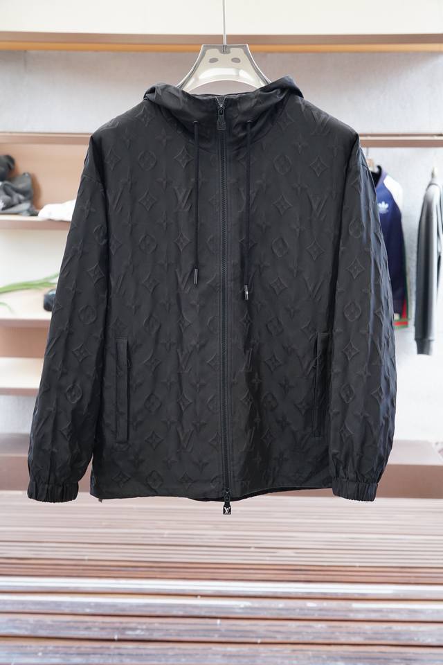 Lv Louis Vuitton - 2025Ss Early Autumn New Product Dark Pattern Jacquard Hooded