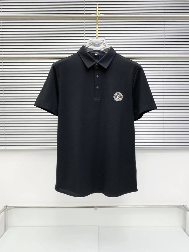 Lv25Ss's new spring/summer short-sleeved lapel T-shirt polo shirt. This top-of-t