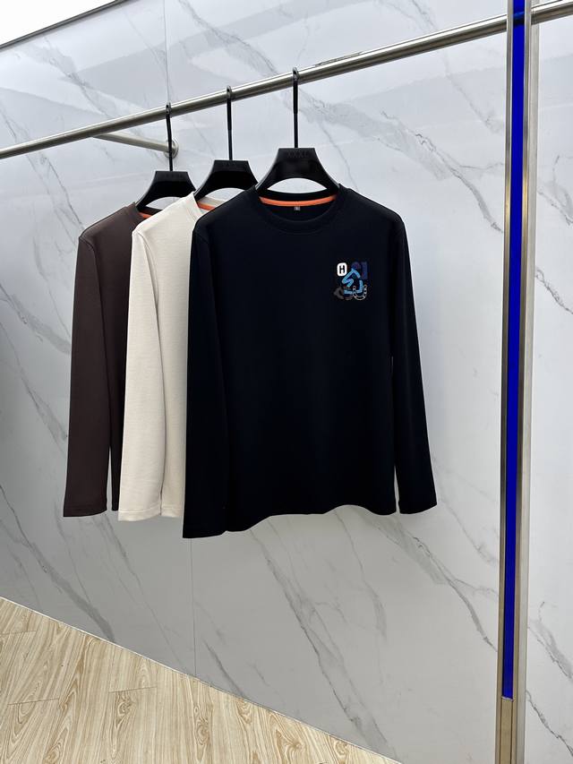 Hermes* 2025 Early Fall New Arrival! The latest long-sleeved, round-neck wool T
