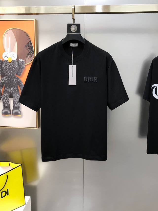 D*Or Dior 2025 Spring/Summer new original men's round neck short-sleeved T-shirt