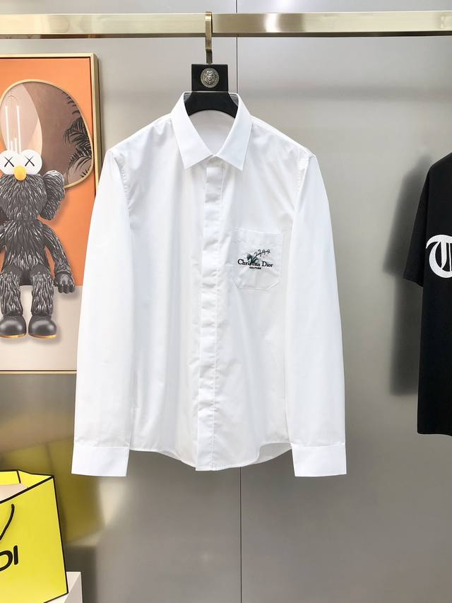 D*Or Dior 2025 Early Fall new men's original casual long-sleeved shirt, sold sim
