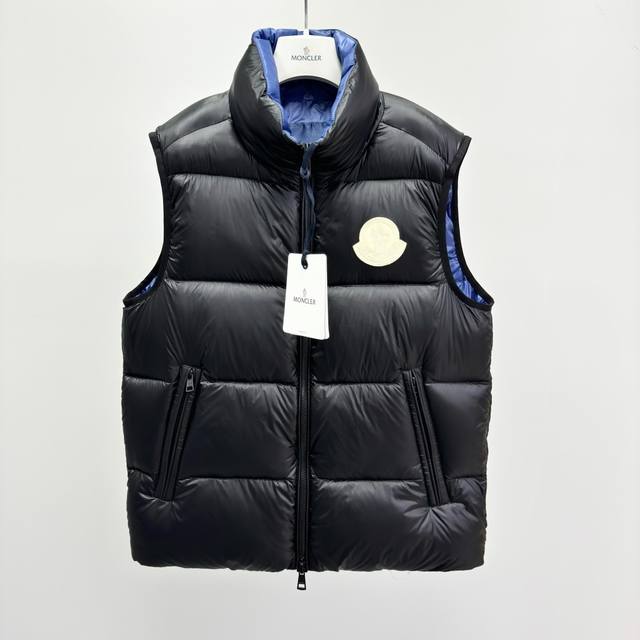 M0Ncler Sumido series stand-up collar zipper pocket sleeveless down jacket for m
