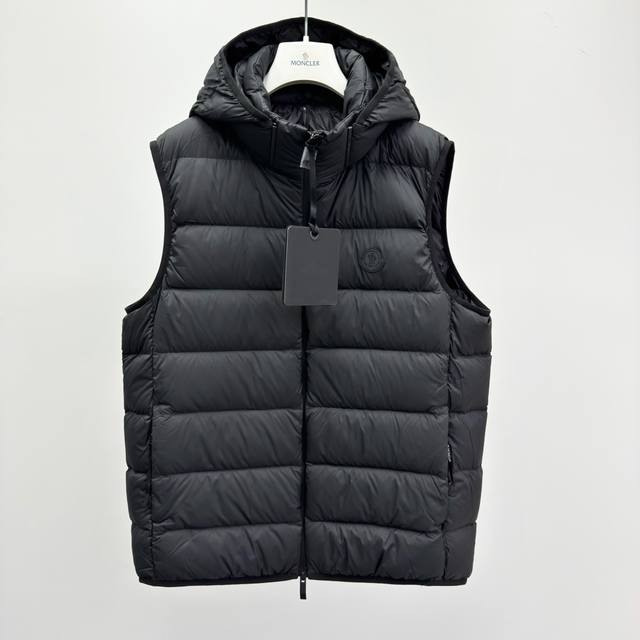 M0Ncler Valmasque zipper logo casual simple down vest men's composition content