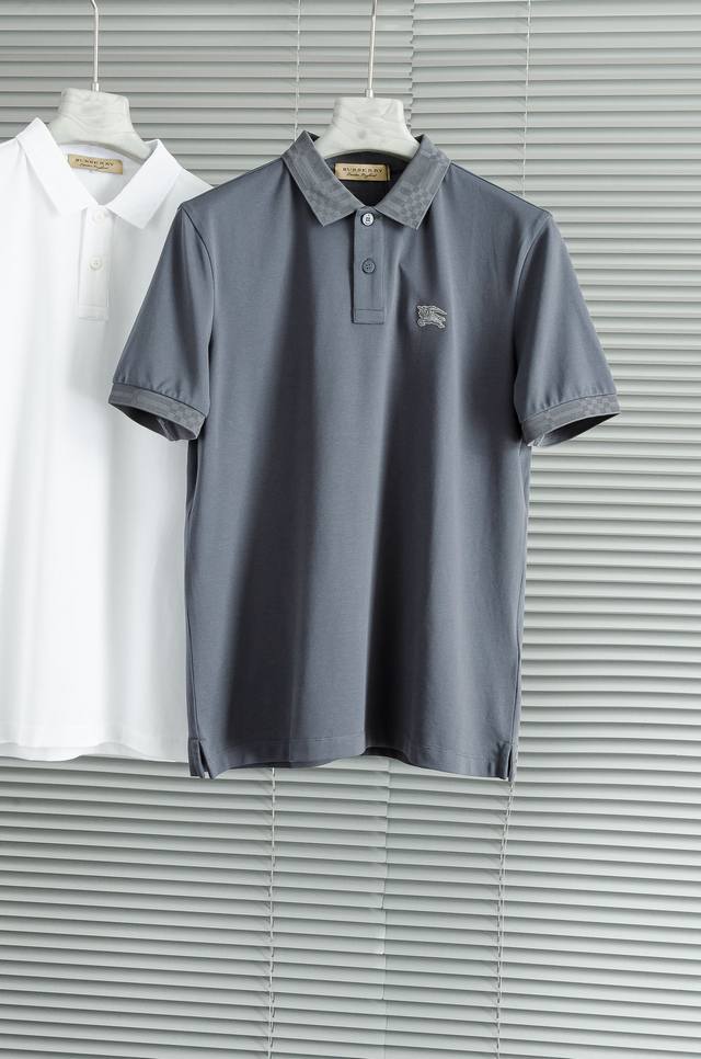 new# Burber*Ry Burberry's new spring/summer 25Ss mesh polo shirt with ammonia tr
