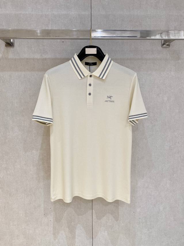 Arc'teryx 2025Ss new summer letter logo men's lapel polo shirt! A classic busin