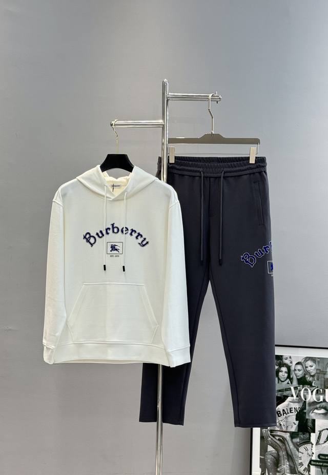 Hooded sweatshirt, pants Bbr Burberry 25S new hooded sweatshirt! Classic letteri