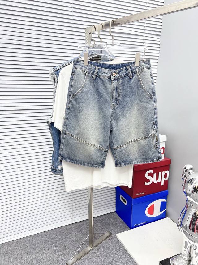 Armani Armani 2025Ss new original hot-selling jeans shorts, super customized sty