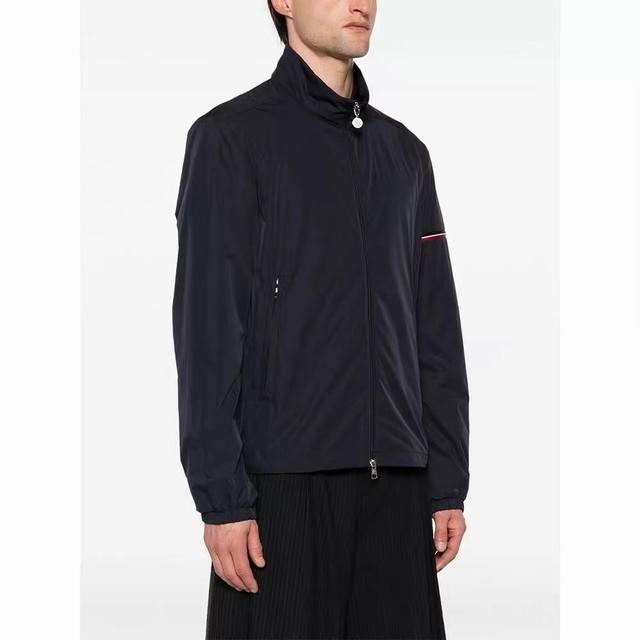 (Official image, blue). Mon*Cler's latest hooded windbreaker jacket from the 20