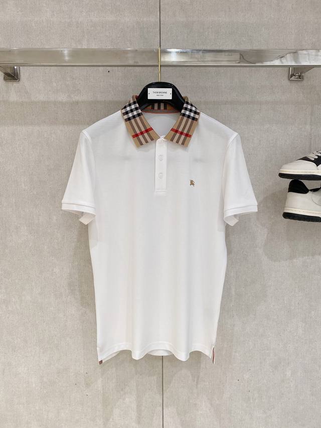 Burberry's latest 2025 short-sleeved T-shirt, stylish and fashionable, with a l