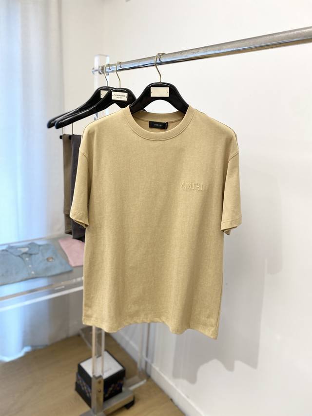 amiri, the latest 2025 short-sleeved T-shirt, handsome and fashionable, with exq