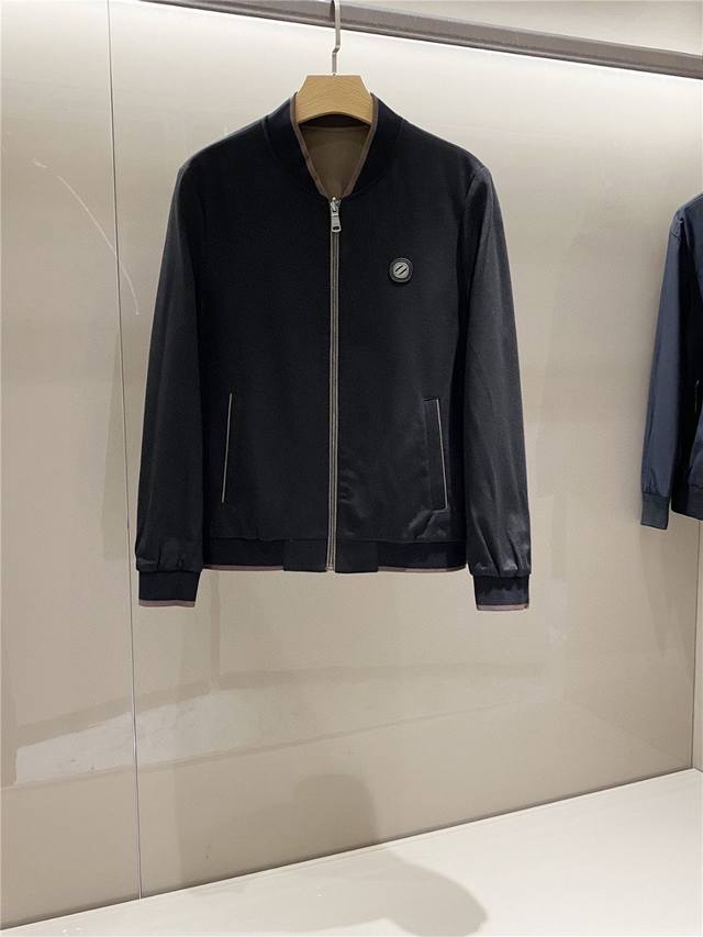 Reversible, this Z-brand 2025 Fall/Winter men's collarless jacket is a newly upg