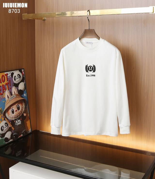 Lululemon flocked heavy craft long T Color: Black Fabric: 320g pure cotton plain