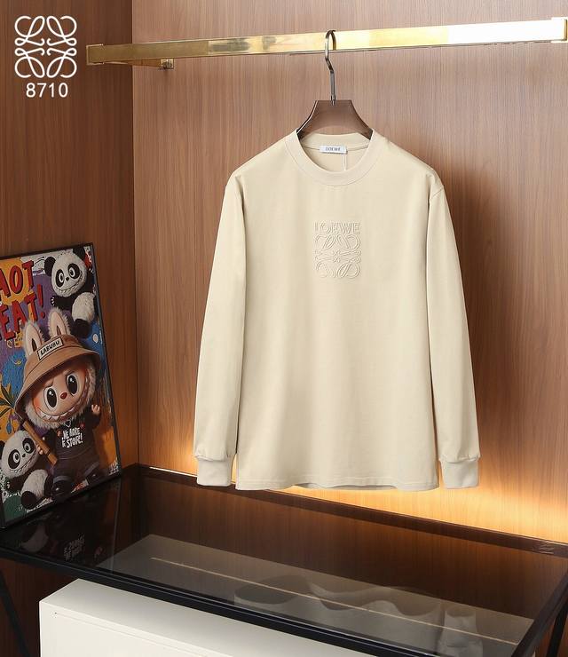 Loewe's new embroidered long T Color: White Fabric: 320g plain Size: ML Xl Xxl 3