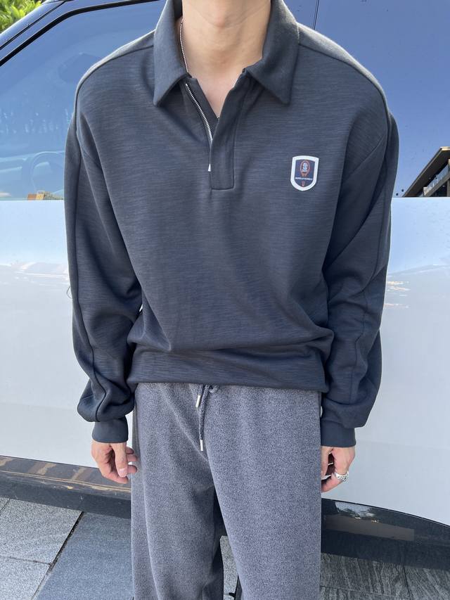 Bc The new patchwork polo long-sleeved shirt for early autumn 2025 is here, it l