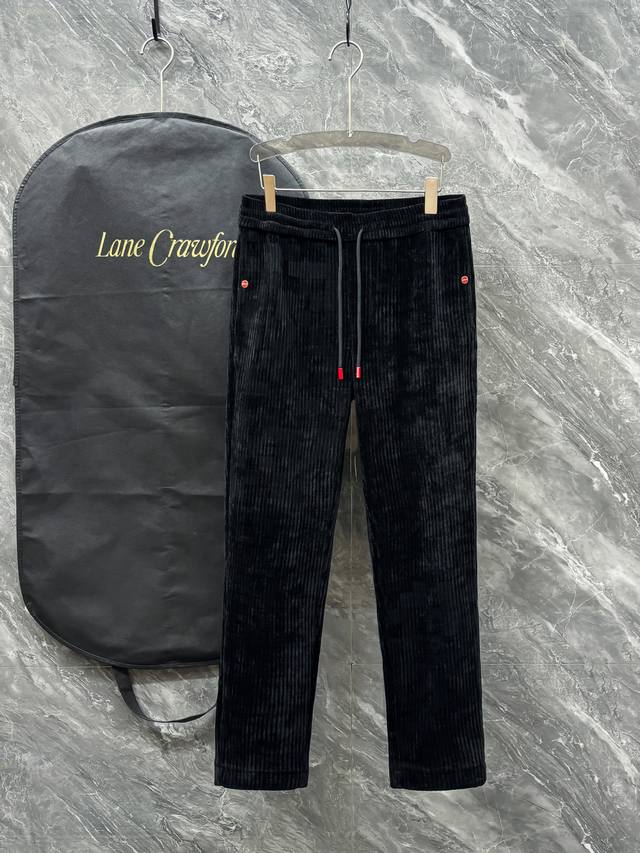 Kiton's 25th year new release. Fall in love with Kiton's new black corduroy draw