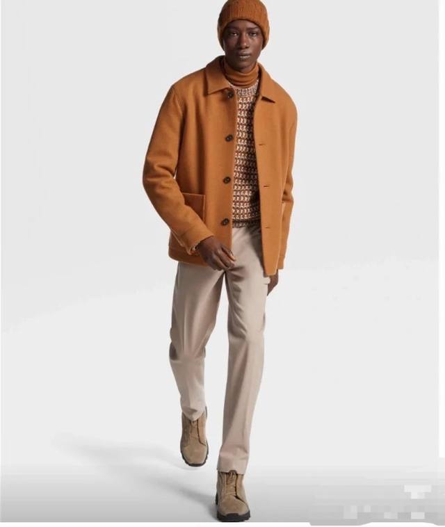 Purely handmade high-end men's must-have item, pure handmade cashmere wool coat.