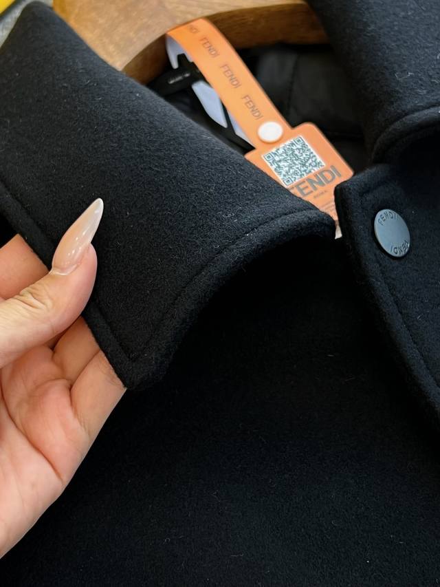 Leather Jacket - . Fendi men's wool bomber jacket, black, printed, 2025 new sty