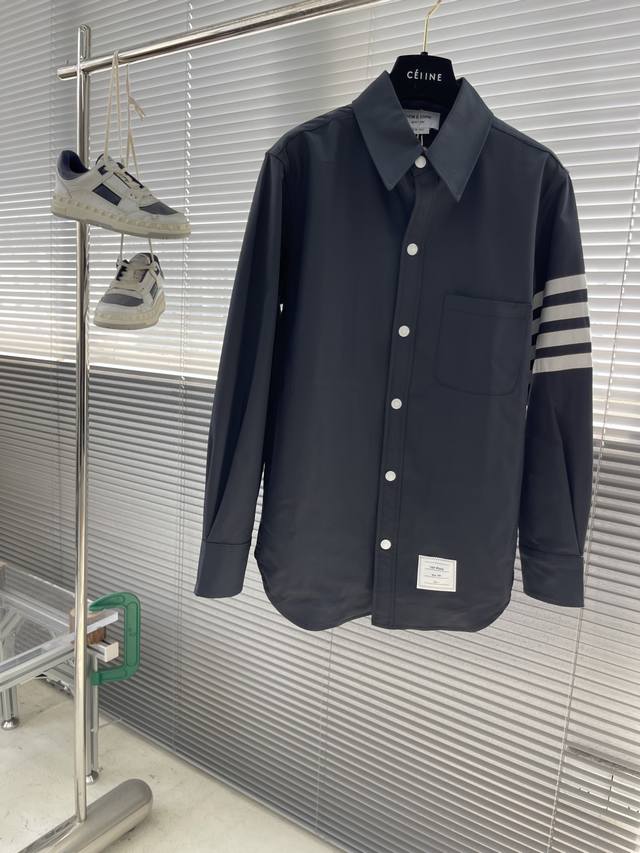 Tb pure cotton jacket and shirtThom Browne.Tb pure cotton twill jacket and shirt