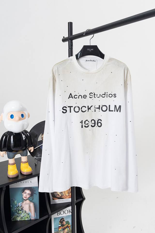Style No. Ac03 Acne Studio 1996 Logo Print Cotton Long-Sleeved T-shirtThis long