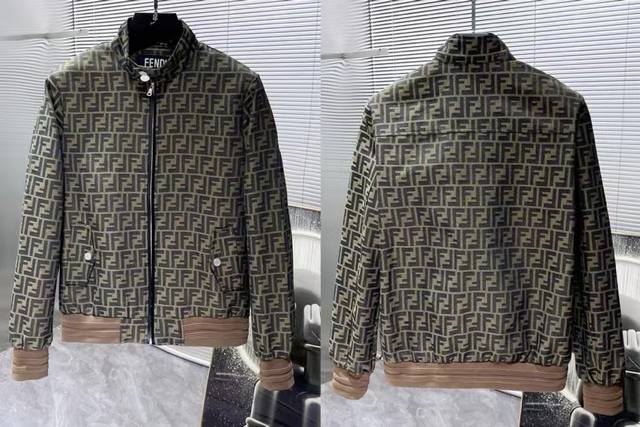 p, Fendi's new stand-up collar jacket for early fall 2025, a high-end model! Cus