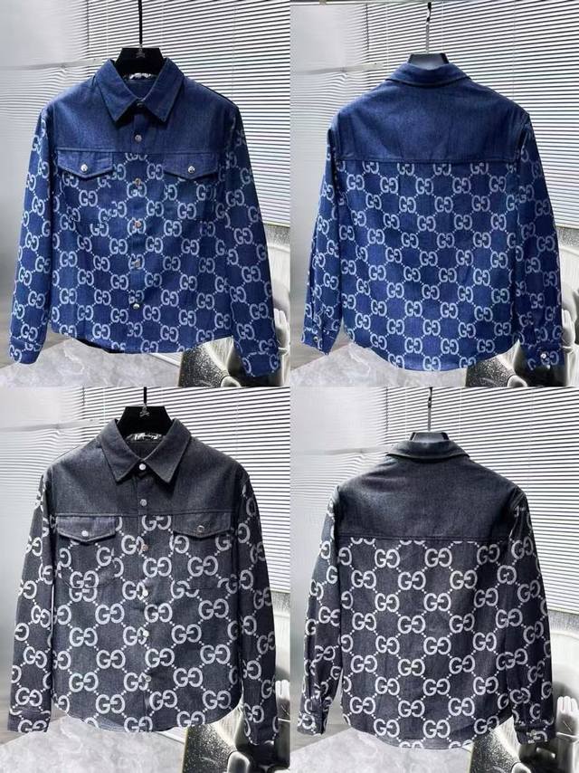 Gucci's new early fall lapel denim jacket is a high-end model! Custom-made, brea