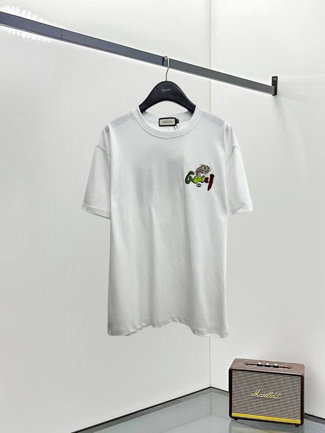 Gucci 25Ss new short-sleeve, the highest version of heavy craftsmanship classic