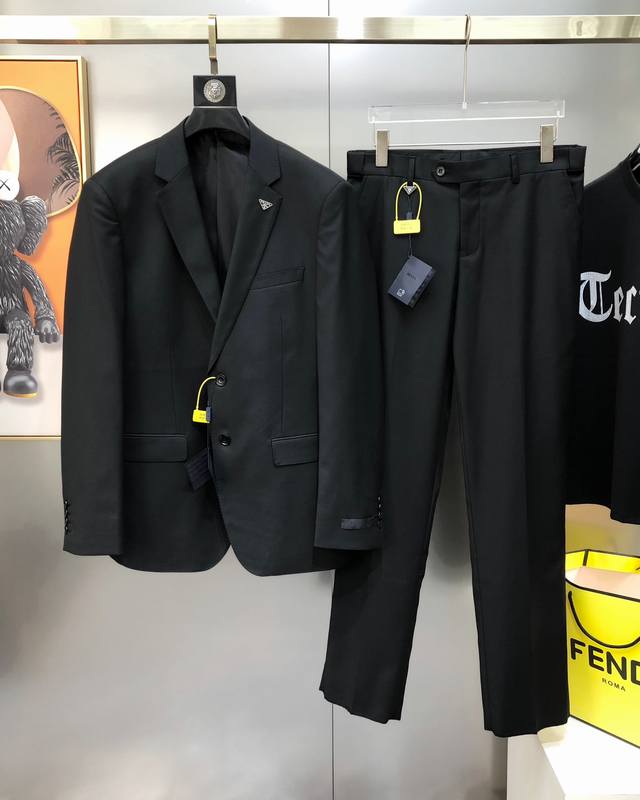 Complete set of tops and trousers p*Ada Prada 2025 early autumn new original men