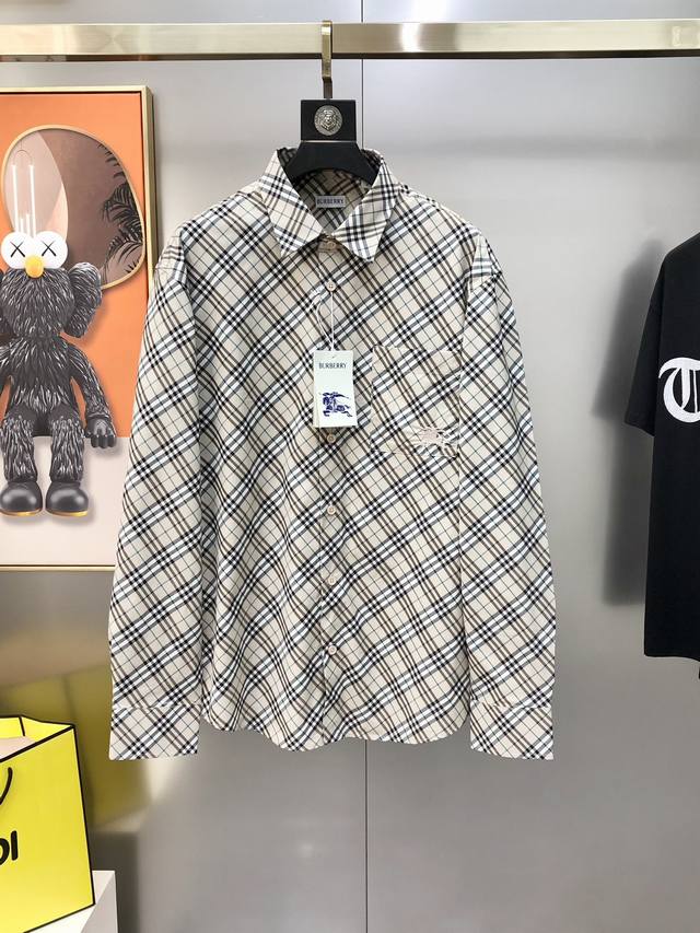 Burbe** Burberry's 2025 Early Fall men's original business casual long-sleeved s