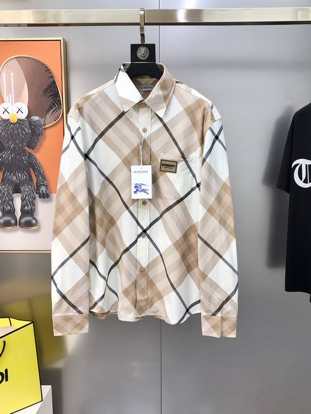 Burbe** Burberry's 2025 Early Fall men's original business casual long-sleeved s