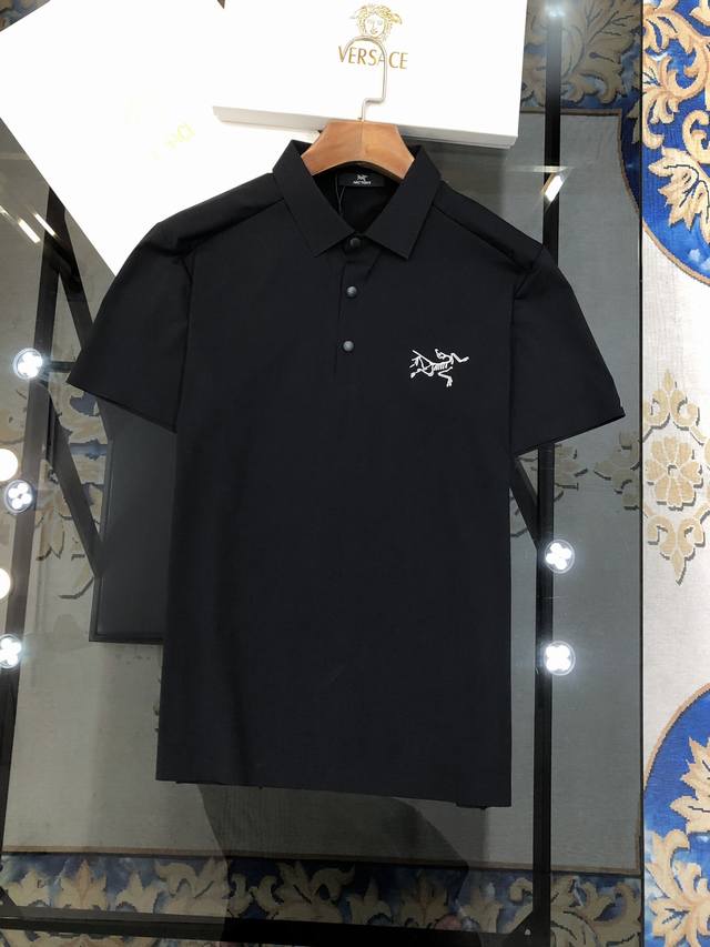 Arc'teryx's new 2025 Spring/Summer men's lapel polo shirt, short-sleeved, and a